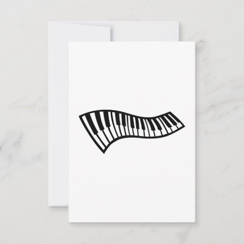 Piano keys invitations