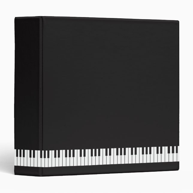 Piano Keys 3-Ring Binder (Front/Spine)