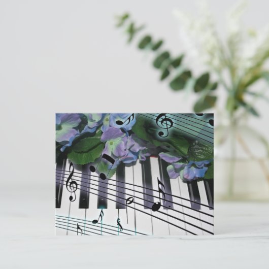 Piano Keys and Flowers (Standing Front)