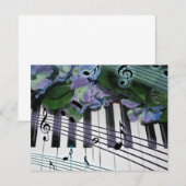 Piano Keys and Flowers (Front/Back)