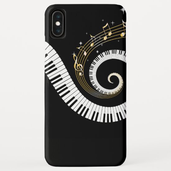 Piano Keys and Gold Music Notes iPhone 6 case