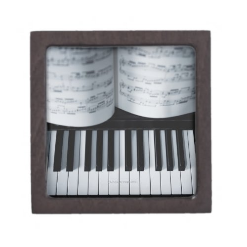 Piano Keys and Music Book Gift Box