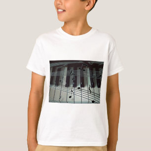 Piano Keys and Music Notes T-Shirt