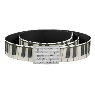 Piano Keys And Notes Belt