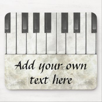 Piano Keys And Parchment Mousepad by kathysprettythings at Zazzle