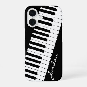Piano Keys Angled Customizable iPhone 16 Case