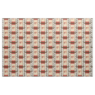 Piano keys antique piano & chair fabric