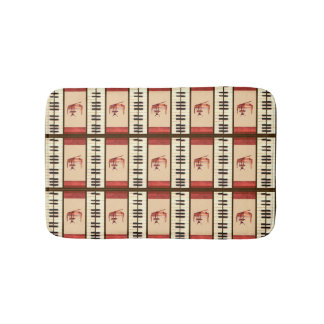 Piano keys antique pianos & chairs bath mat