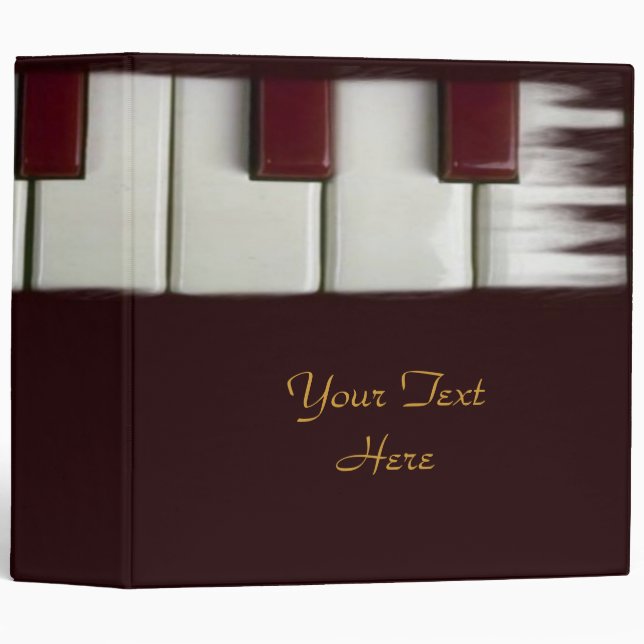 Piano Keys Avery Binder (Front/Spine)