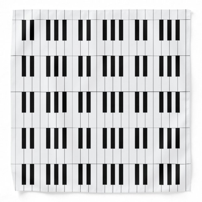 Piano Keys Bandana (Front)
