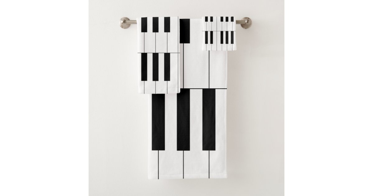 Piano Key Towel Collection