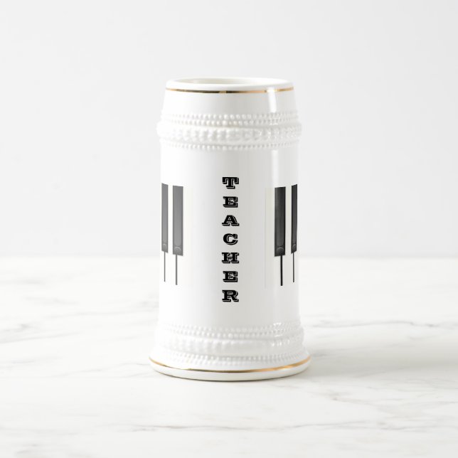 Piano Keys Beer Stein (Center)