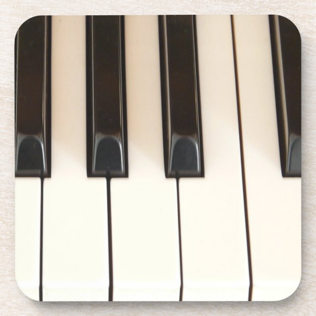 Piano Keys Beverage Coaster (Front)