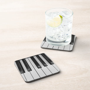 Piano Keys Beverage Coaster
