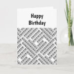 Piano Keys Birthday Card