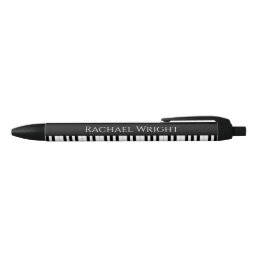 Piano Keys Black Ink Pen