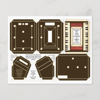 Piano Keys Border Frame Pin Ornament 2x3" photo