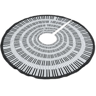 Piano Keys Brushed Polyester Tree Skirt