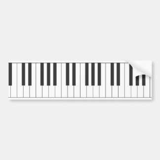 piano keys bumper sticker