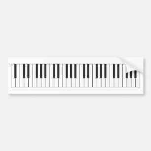Piano Keys Bumper Sticker