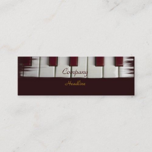 Piano Keys Business Card
