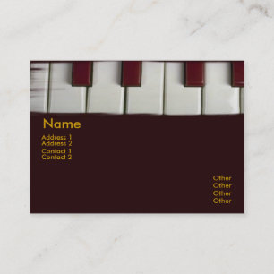 Piano Keys Business Card