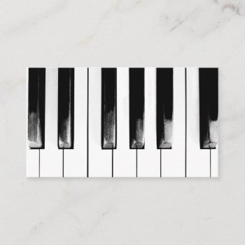 Piano Keys Business Card by TianxinZheng at Zazzle