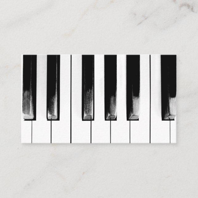 Piano Keys Business Card (Front)