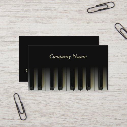 Piano Keys Business Card