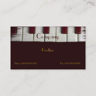 Piano Keys Business Card