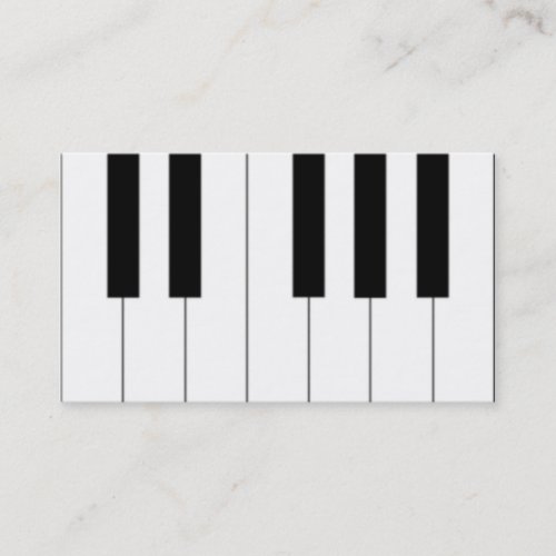 Piano Keys Business Card