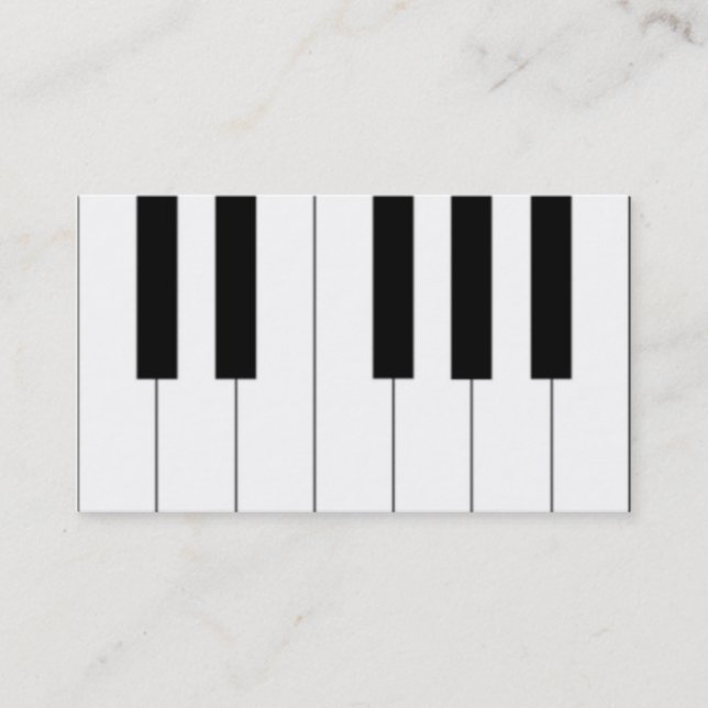 Piano Keys Business Card (Front)