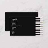 Piano Keys Business Card (Front/Back)