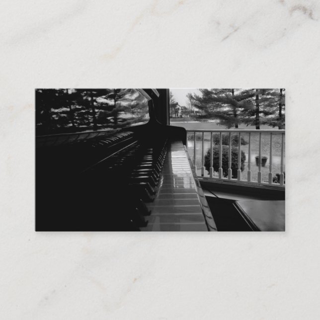 PIANO KEYS - Business Card Template (Front)