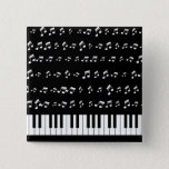 Piano Keys Button at Zazzle