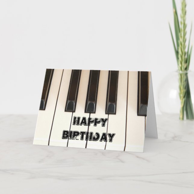 Piano Keys Card (Front)