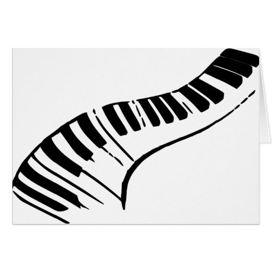 Piano Keys Cards (Front Horizontal)
