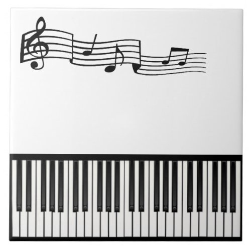 Piano Keys Ceramic Tile