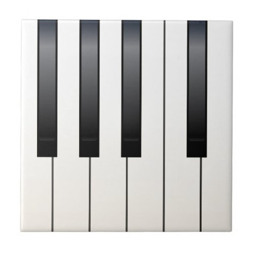 Piano Keys Ceramic Tile