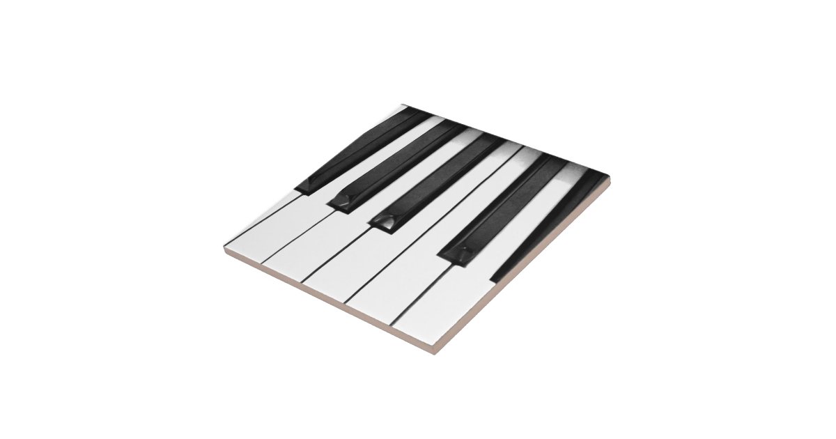 Piano keys ceramic tile | Zazzle