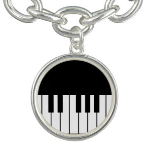 Piano Keys Charm Bracelet