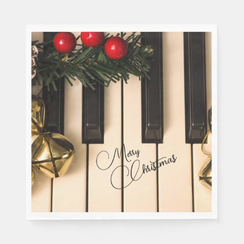 Piano Keys Christmas Garland  Bells  Napkins