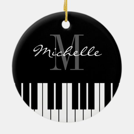 Piano Keys Christmas Tree Ornament For Pianist