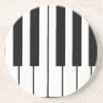 Piano Keys Coaster by E_MotionStudio at Zazzle