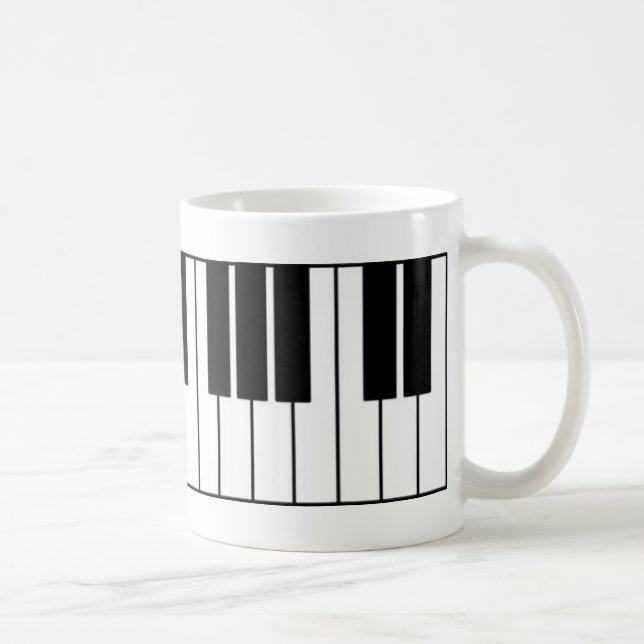 Piano Keys Coffee Mug (Right)