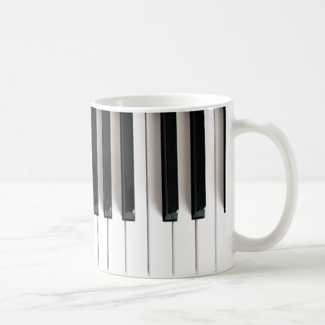 piano keys coffee mug (Right)