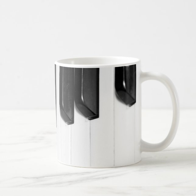 piano keys coffee mug (Right)