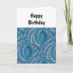 Piano Keys Curved Birthday Card