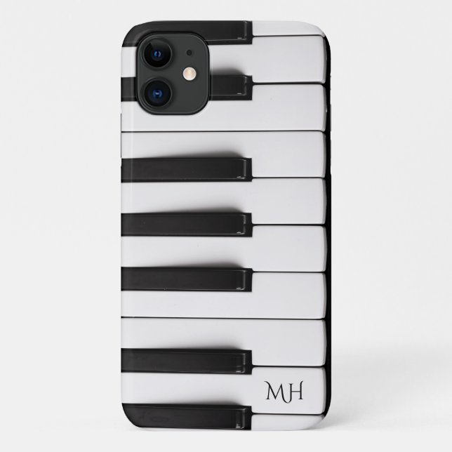 Piano Keys custom monogram phone cases (Back)
