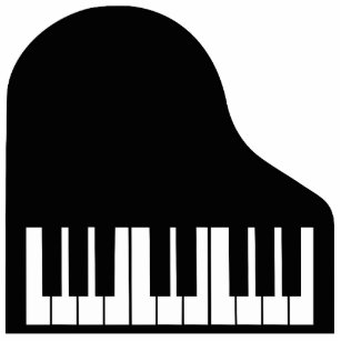 Piano keys cutout
